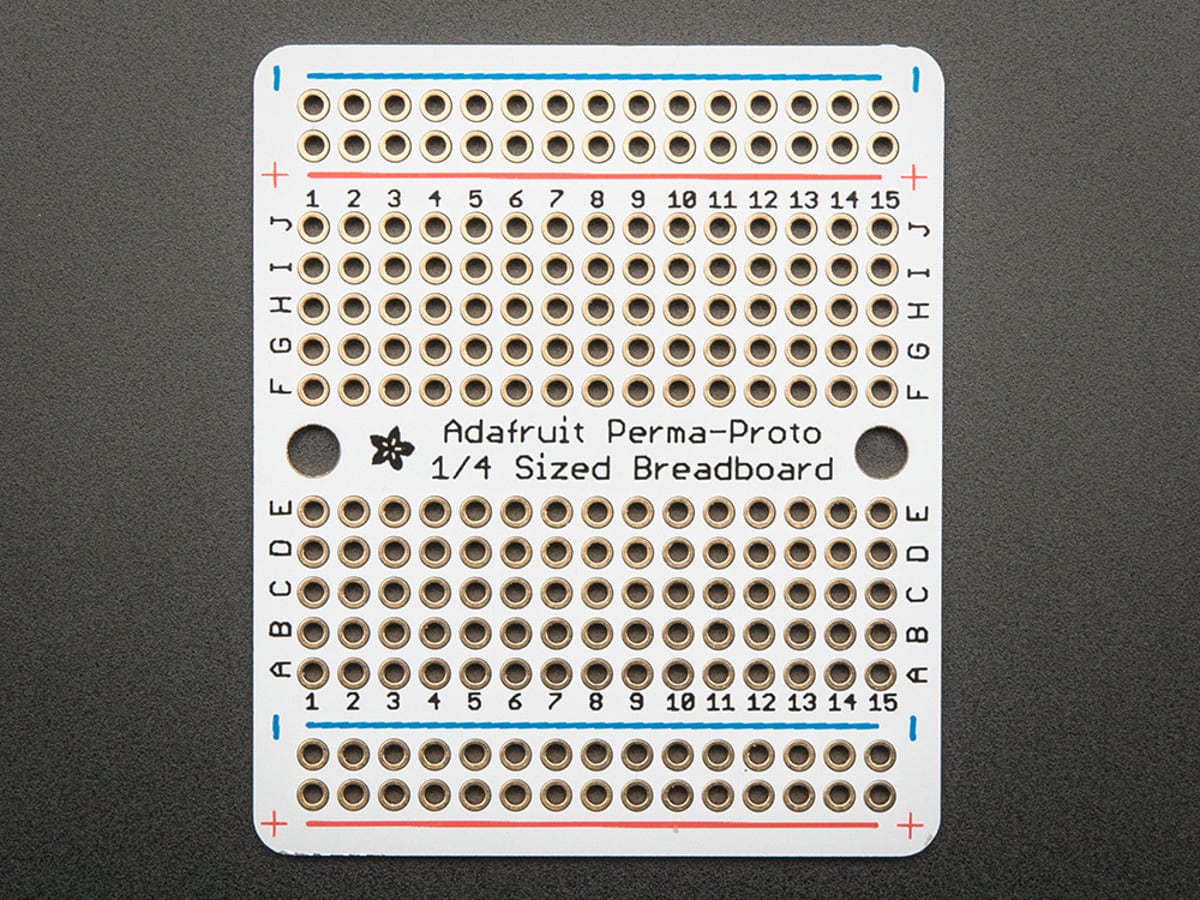 Adafruit Perma-Proto Quarter-sized Breadboard PCB - 3 Pack! by Adafruit - The Pi Hut