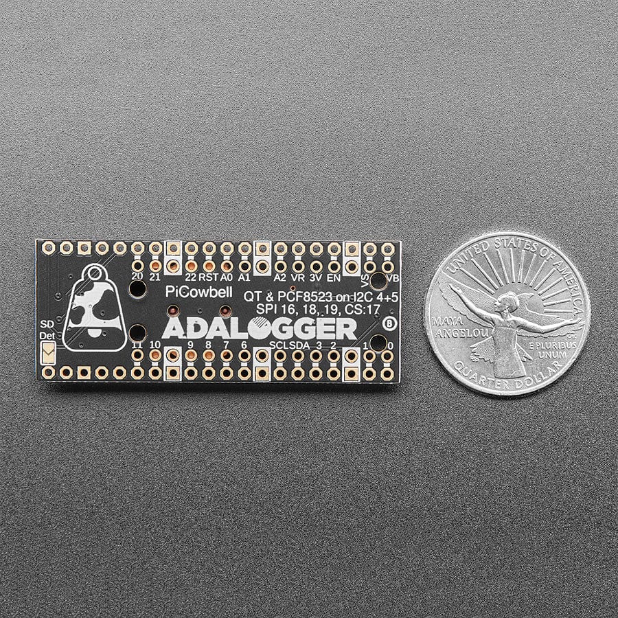 Adafruit PiCowbell Adalogger for Pico - MicroSD, RTC & STEMMA QT by Adafruit - The Pi Hut