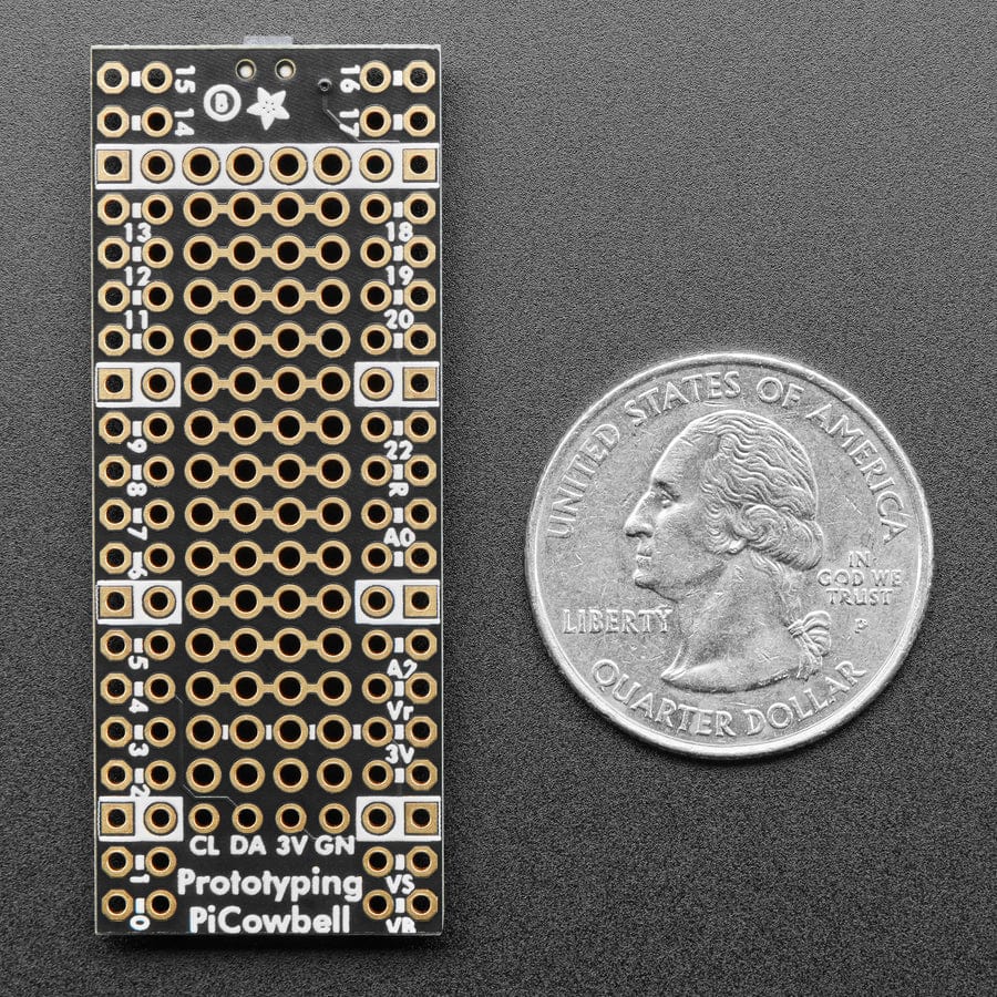 Adafruit PiCowbell Proto for Pico - Reset Button & STEMMA QT by Adafruit - The Pi Hut
