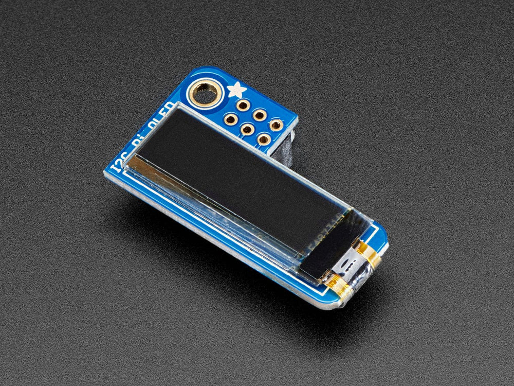 Adafruit PiOLED - 128x32 Monochrome OLED Add-on for Raspberry Pi by Adafruit - The Pi Hut