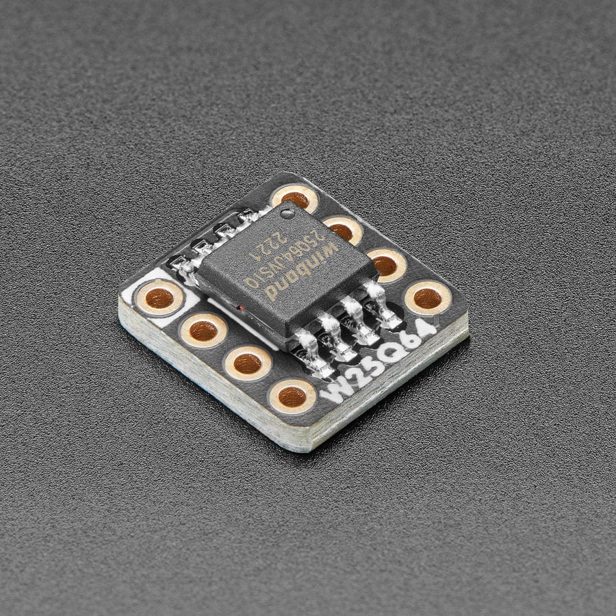 Adafruit QSPI DIP Breakout Board - W25Q64 - 64 MBit 8 MByte - W25Q64JVSSIQ by Adafruit - The Pi Hut