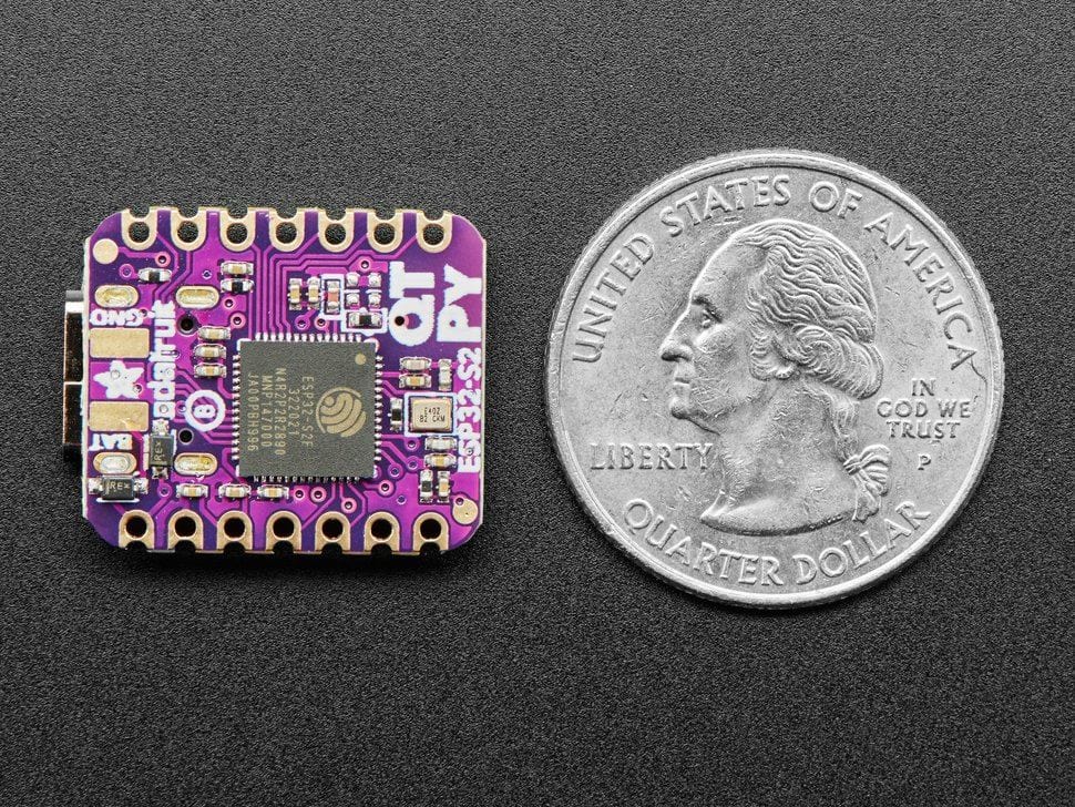 Adafruit QT Py ESP32-S2 WiFi Dev Board with STEMMA QT by Adafruit - The Pi Hut