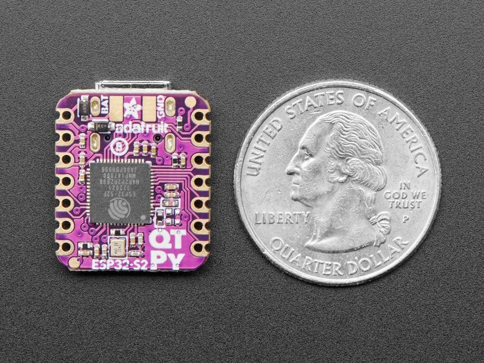 Adafruit QT Py ESP32-S2 WiFi Dev Board with uFL Antenna Port (STEMMA QT) by Adafruit - The Pi Hut