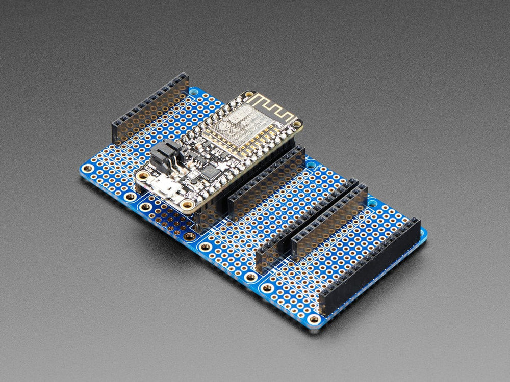 Adafruit Quad Side-By-Side FeatherWing Kit with Headers by Adafruit - The Pi Hut