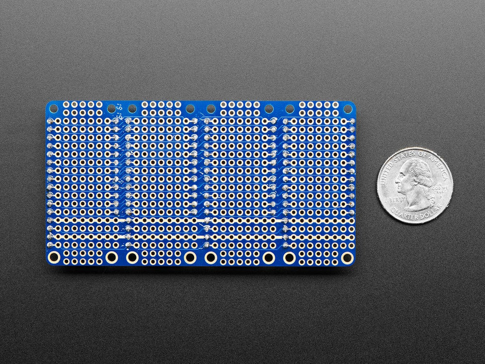 Adafruit Quad Side-By-Side FeatherWing Kit with Headers by Adafruit - The Pi Hut