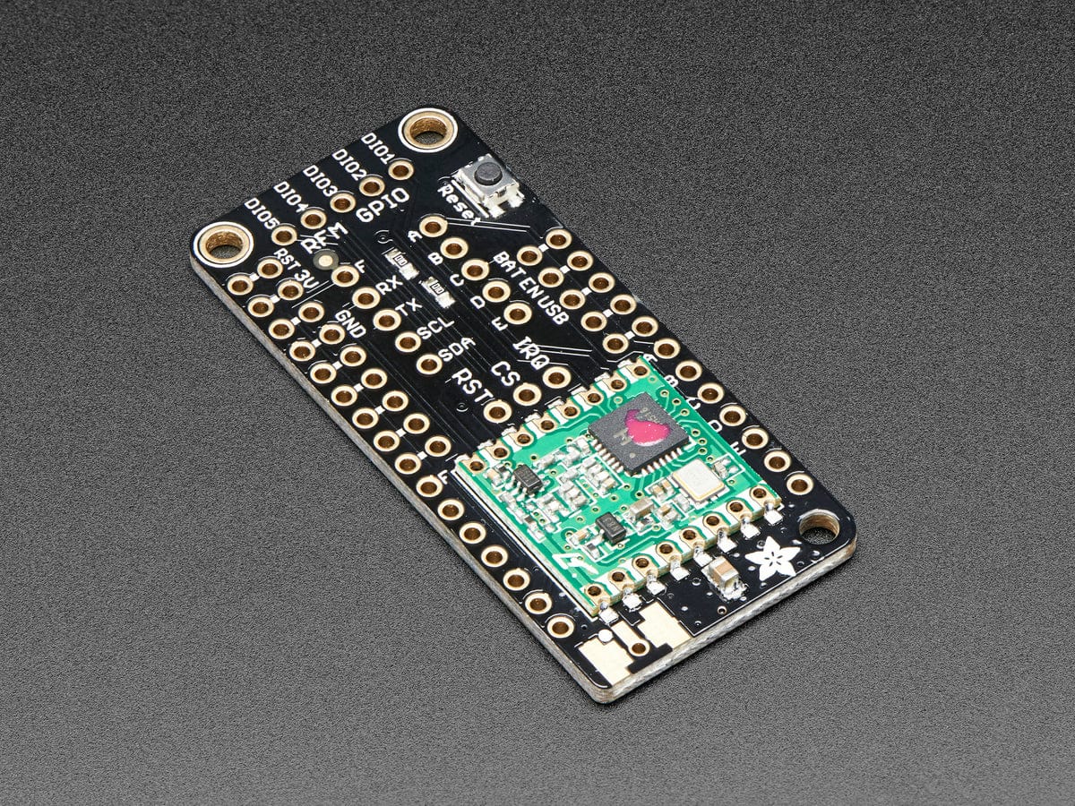 Adafruit Radio FeatherWing - RFM69HCW 433MHz (RadioFruit) by Adafruit - The Pi Hut