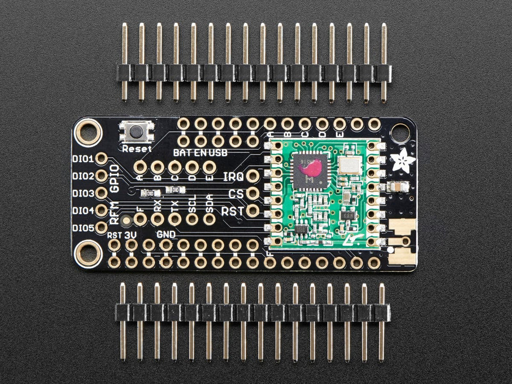 Adafruit Radio FeatherWing - RFM69HCW 433MHz (RadioFruit) by Adafruit - The Pi Hut
