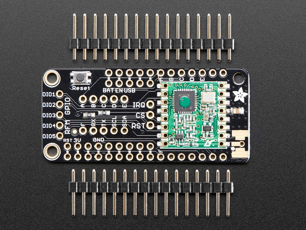 Adafruit Radio FeatherWing - RFM69HCW 900MHz (RadioFruit) by Adafruit - The Pi Hut