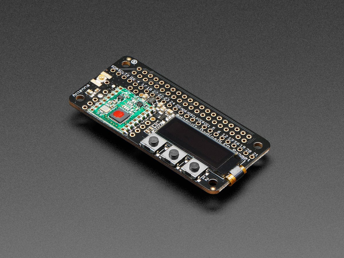 Adafruit RFM69HCW Transceiver Radio Bonnet - 433 MHz (RadioFruit) by Adafruit - The Pi Hut