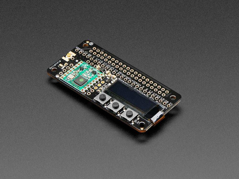 Adafruit RFM69HCW Transceiver Radio Bonnet - 868 or 915 MHz (RadioFruit) by Adafruit - The Pi Hut