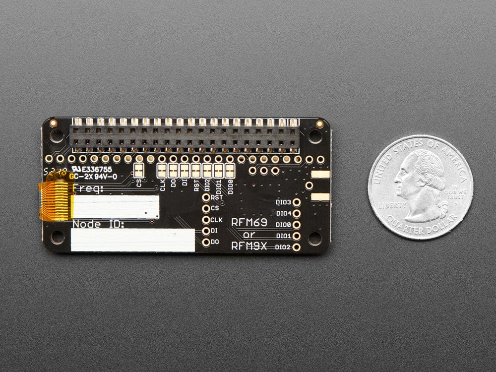 Adafruit RFM69HCW Transceiver Radio Bonnet - 868 or 915 MHz (RadioFruit) by Adafruit - The Pi Hut