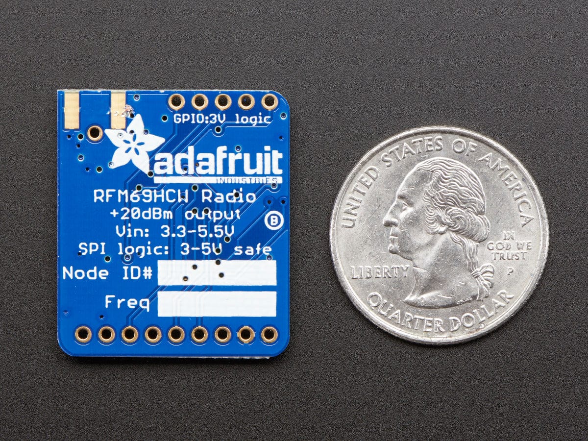 Adafruit RFM69HCW Transceiver Radio Breakout - 433 MHz (RadioFruit) by Adafruit - The Pi Hut