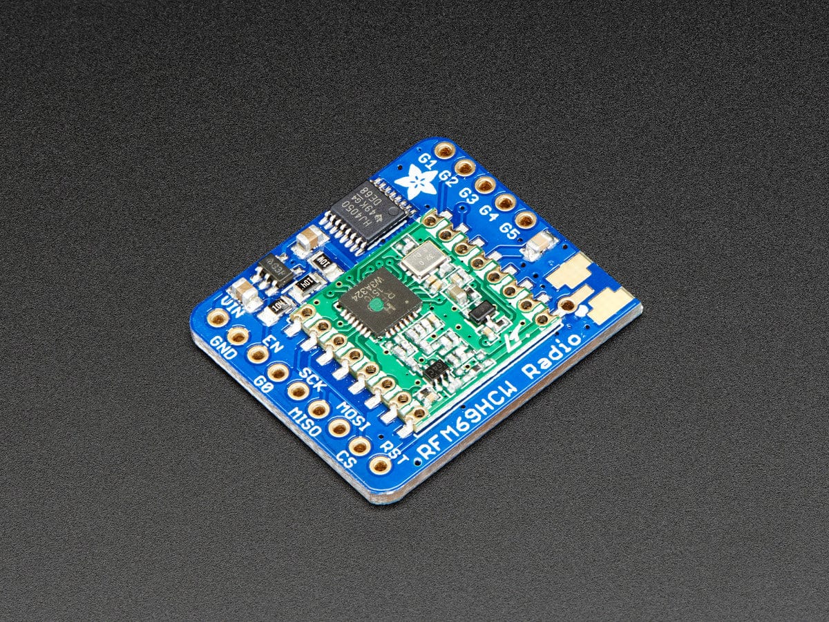 Adafruit RFM69HCW Transceiver Radio Breakout - 868 or 915 MHz (RadioFruit) by Adafruit - The Pi Hut
