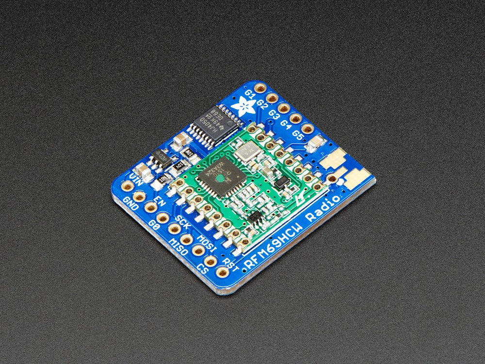 Adafruit RFM69HCW Transceiver Radio Breakout - 868 or 915 MHz (RadioFruit) by Adafruit - The Pi Hut