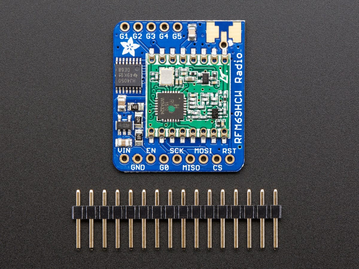 Adafruit RFM69HCW Transceiver Radio Breakout - 868 or 915 MHz (RadioFruit) by Adafruit - The Pi Hut