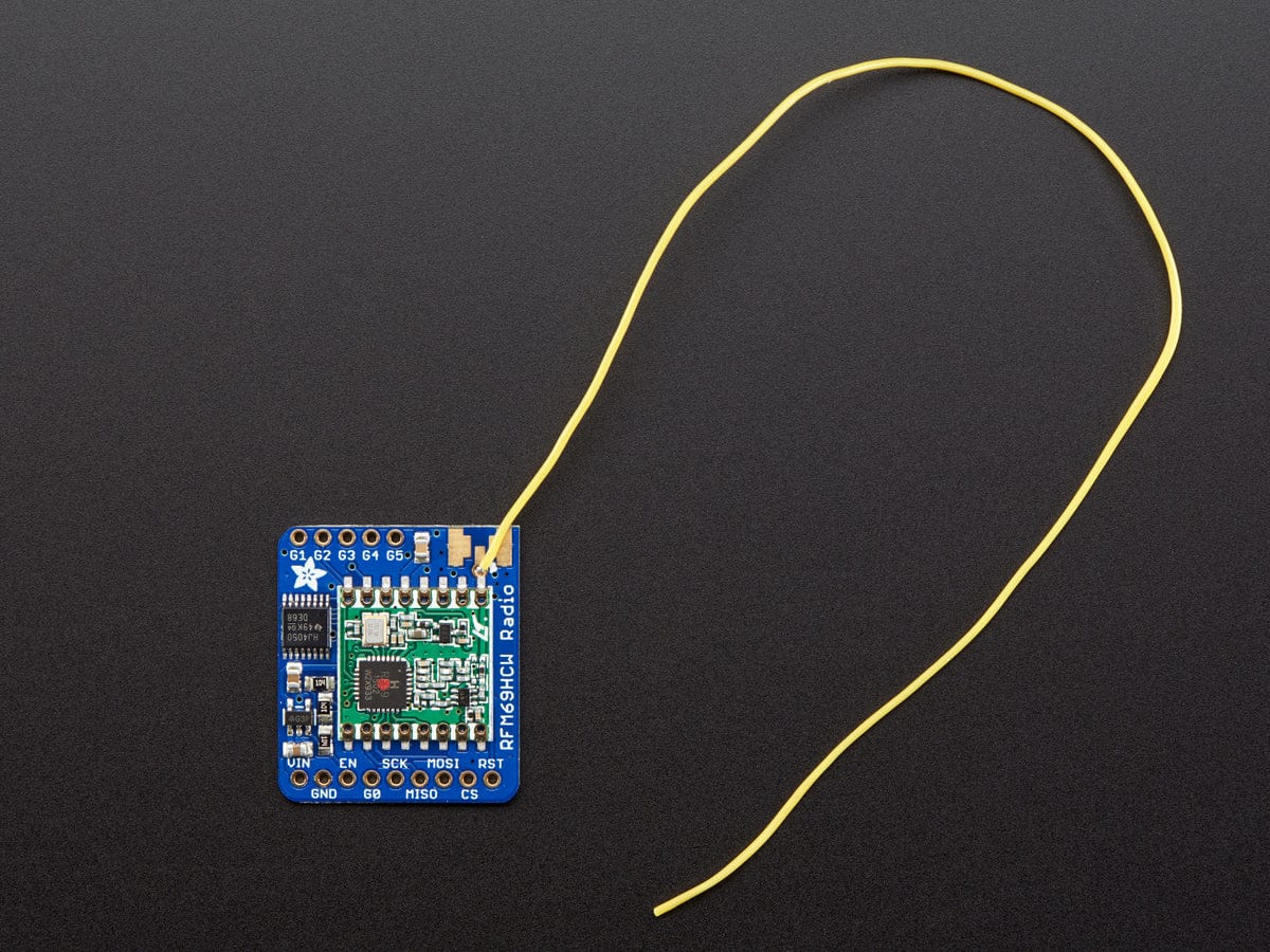 Adafruit RFM69HCW Transceiver Radio Breakout - 868 or 915 MHz (RadioFruit) by Adafruit - The Pi Hut