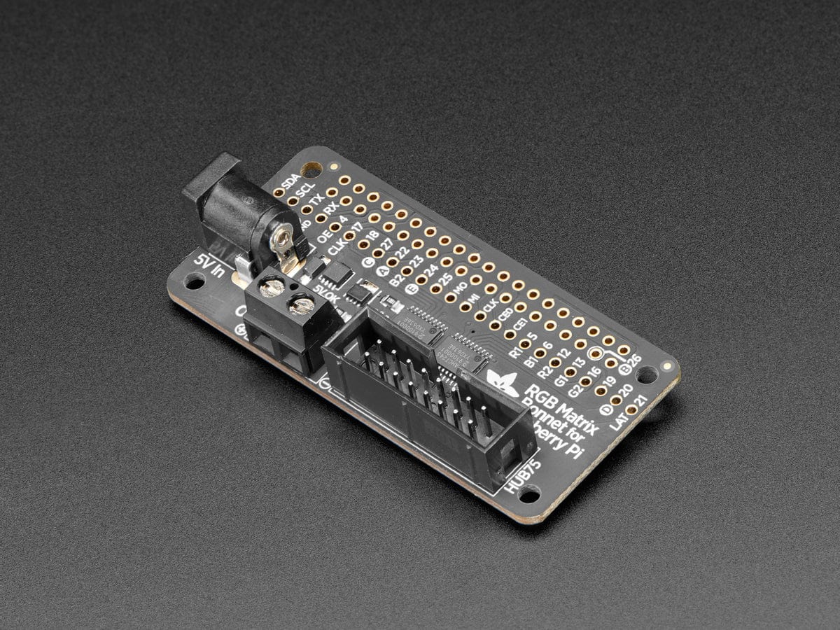Adafruit RGB Matrix Bonnet for Raspberry Pi by Adafruit - The Pi Hut
