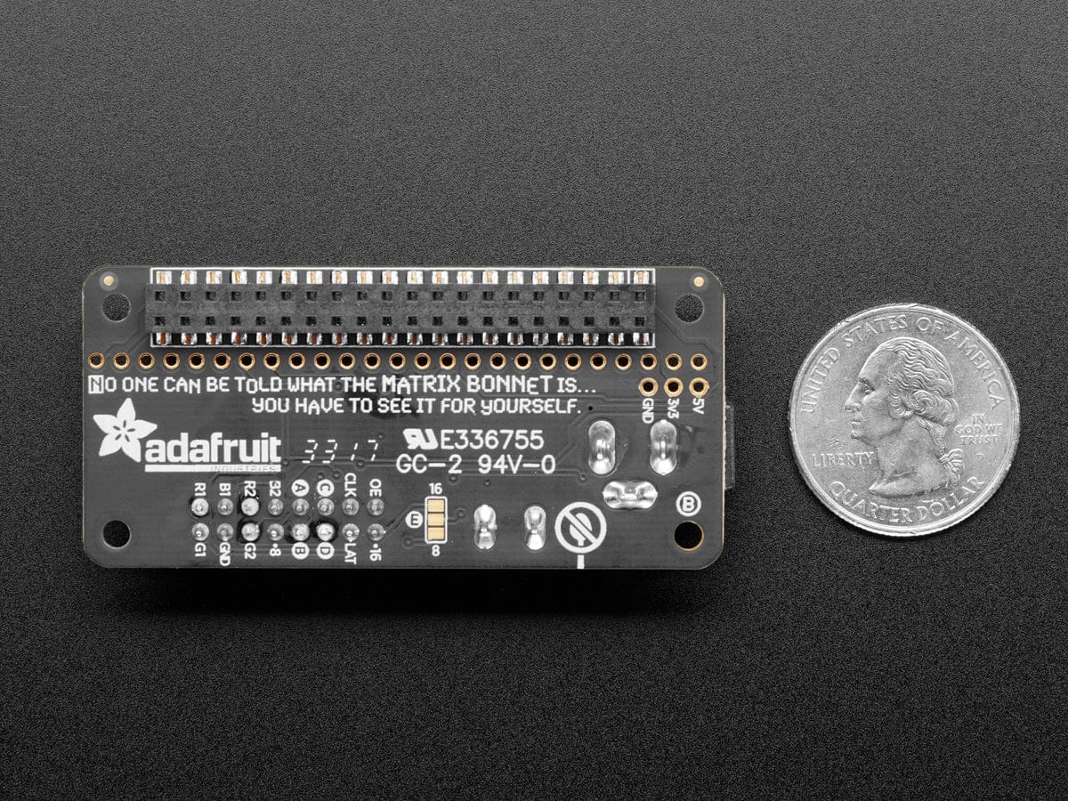 Adafruit RGB Matrix Bonnet for Raspberry Pi by Adafruit - The Pi Hut