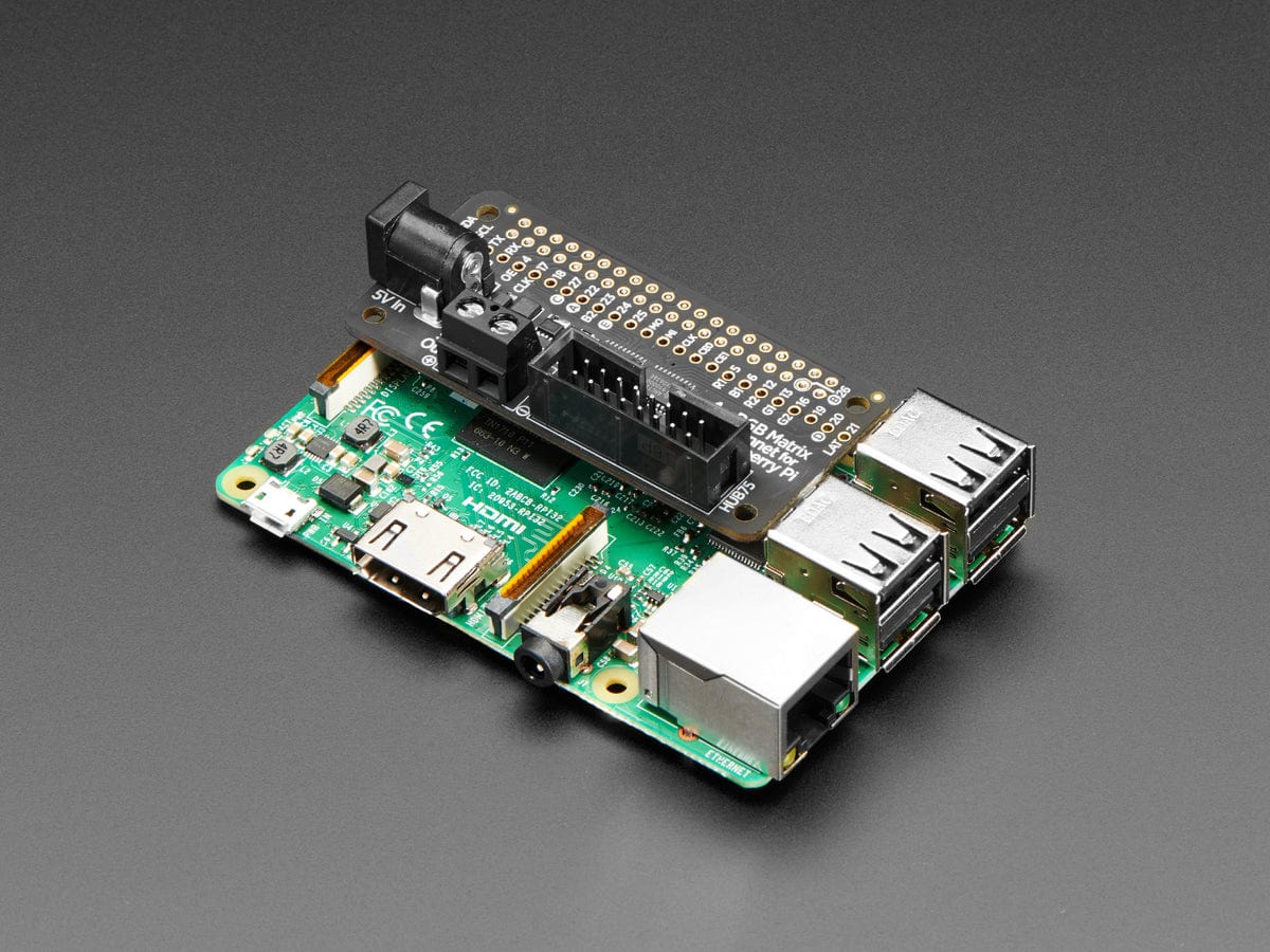 Adafruit RGB Matrix Bonnet for Raspberry Pi by Adafruit - The Pi Hut