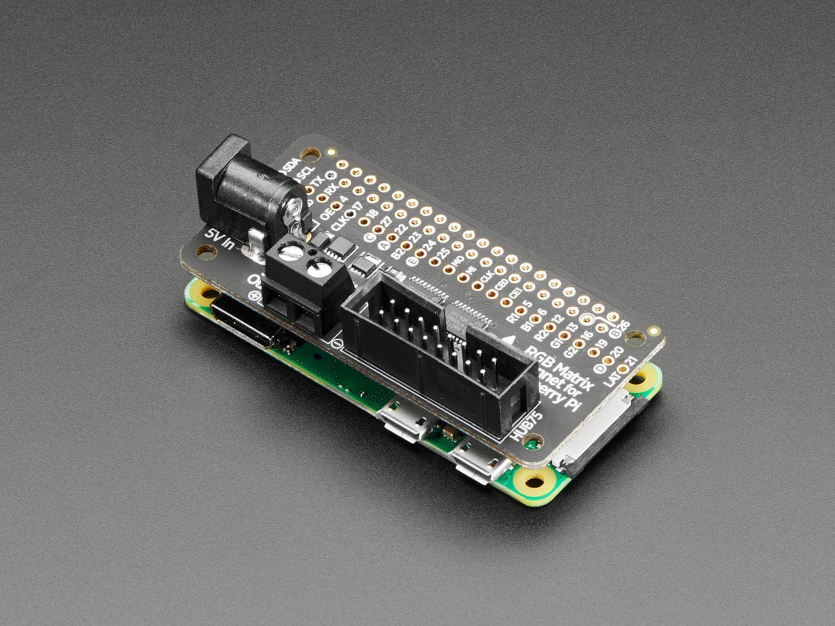 Adafruit RGB Matrix Bonnet for Raspberry Pi by Adafruit - The Pi Hut