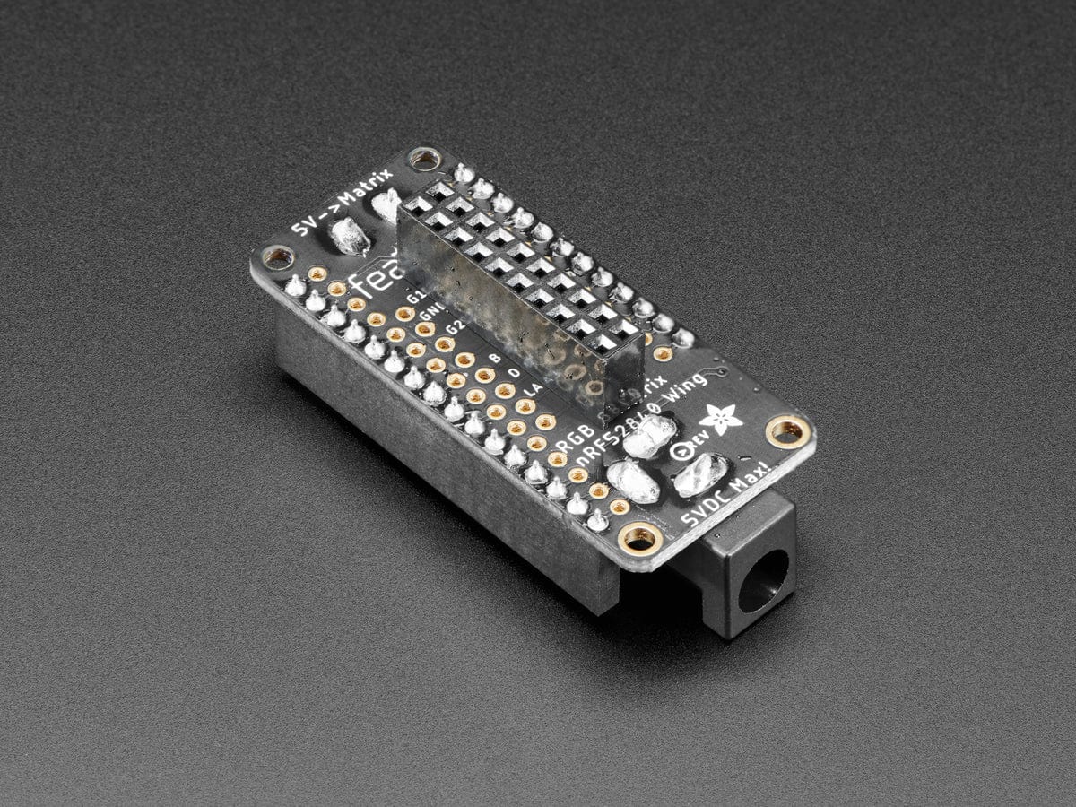 Adafruit RGB Matrix FeatherWing Kit - for nRF52840 Feathers by Adafruit - The Pi Hut