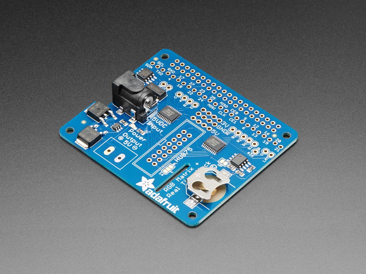 Adafruit RGB Matrix HAT + RTC for Raspberry Pi - Mini Kit by Adafruit - The Pi Hut