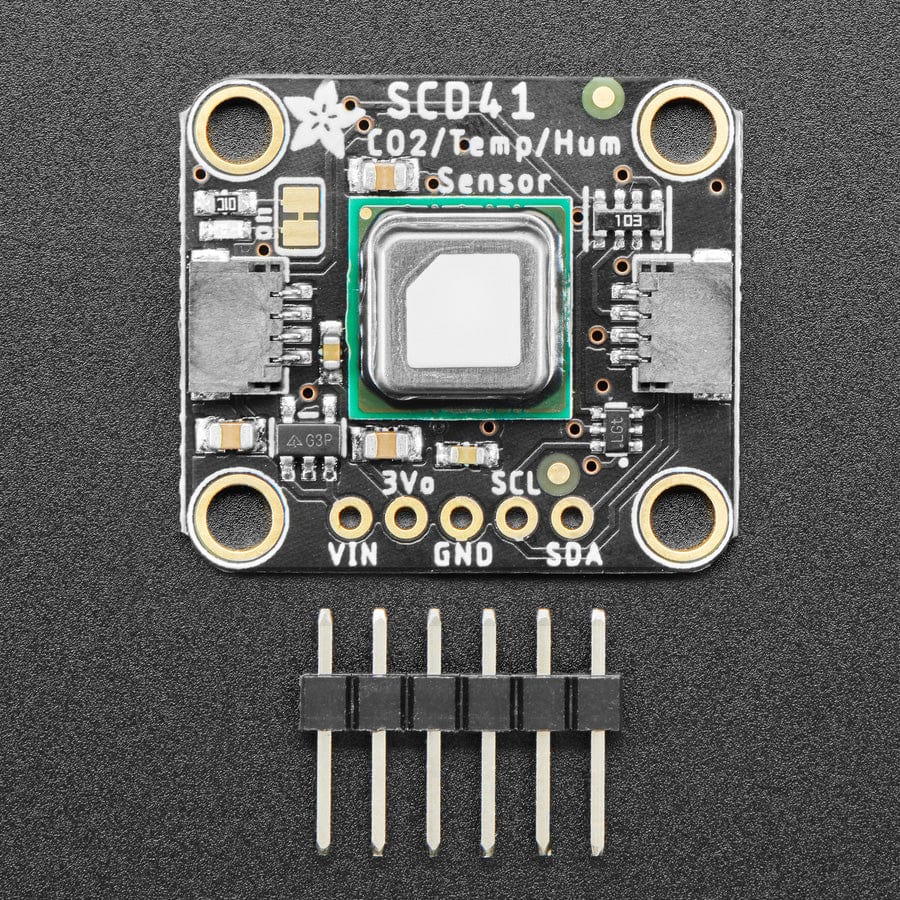 Adafruit SCD-41 - True CO2 Temperature and Humidity Sensor - STEMMA QT / Qwiic by Adafruit - The Pi Hut