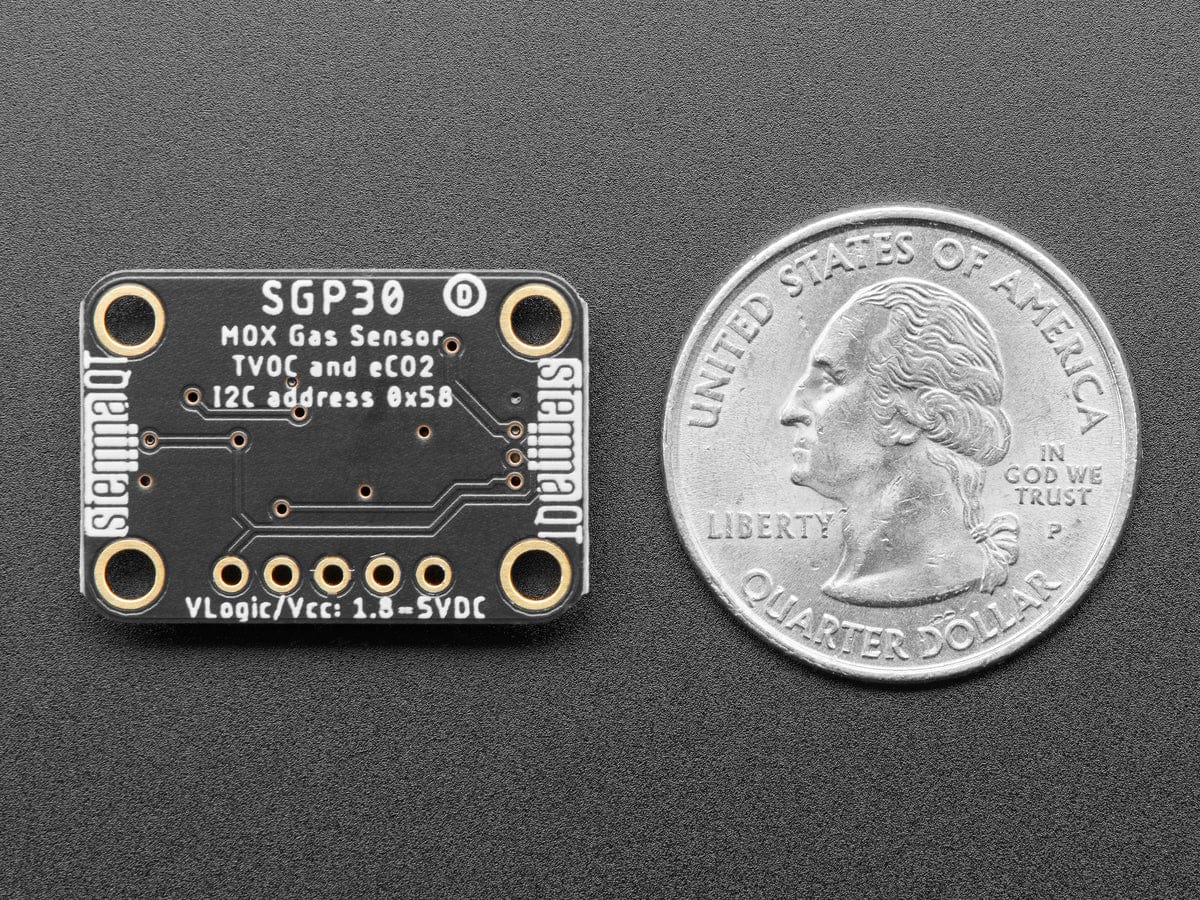 Adafruit SGP30 Air Quality Sensor Breakout - VOC and eCO2 (STEMMA QT / Qwiic) by Adafruit - The Pi Hut