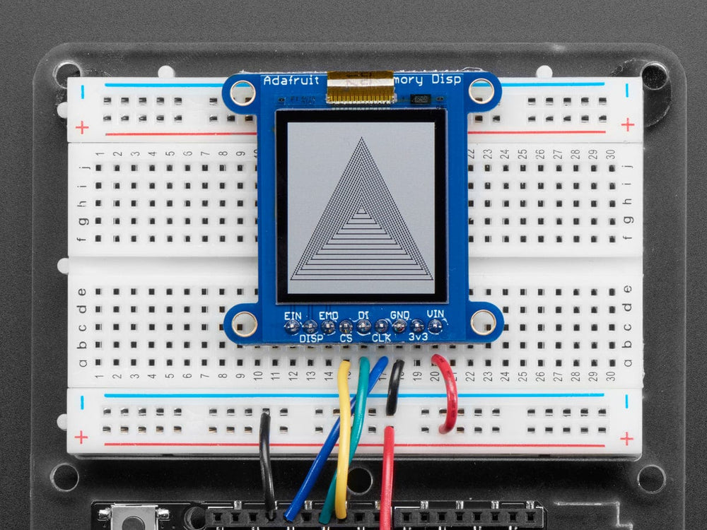 Adafruit SHARP Memory Display Breakout - 1.3" 168x144 Monochrome by Adafruit - The Pi Hut