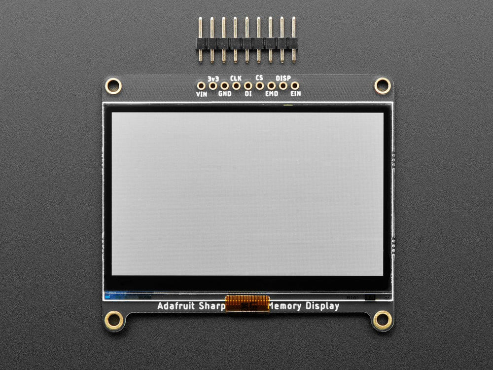 Adafruit SHARP Memory Display Breakout - 2.7" 400x240 Monochrome by Adafruit - The Pi Hut