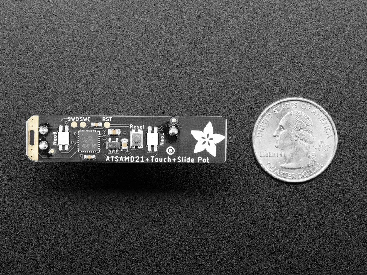 Adafruit Slider Trinkey - USB NeoPixel Slide Potentiometer by Adafruit - The Pi Hut