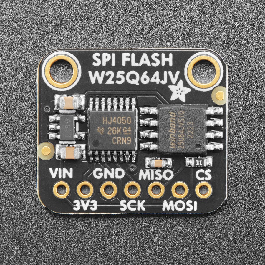 Adafruit SPI FLASH Breakout - W25Q64 - 64 MBit / 8 MByte - The Pi Hut