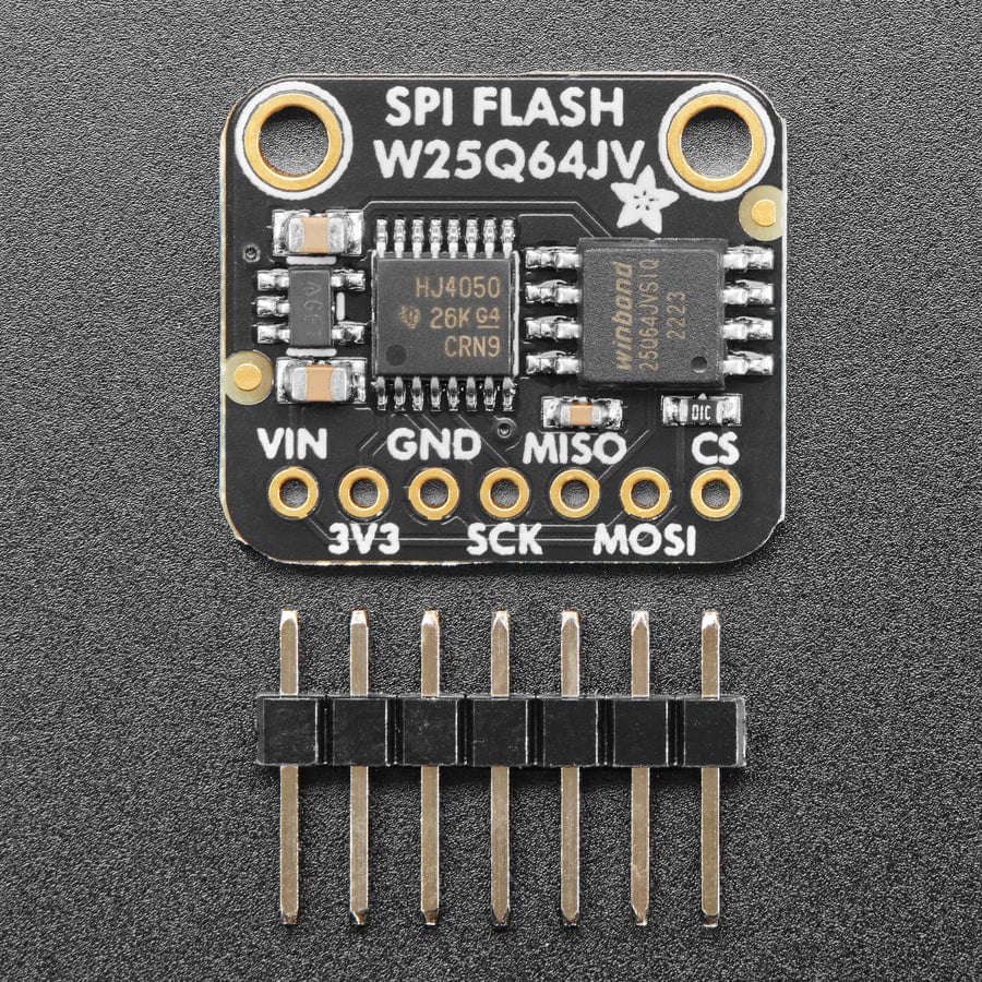 Adafruit SPI FLASH Breakout - W25Q64 - 64 MBit / 8 MByte by Adafruit - The Pi Hut