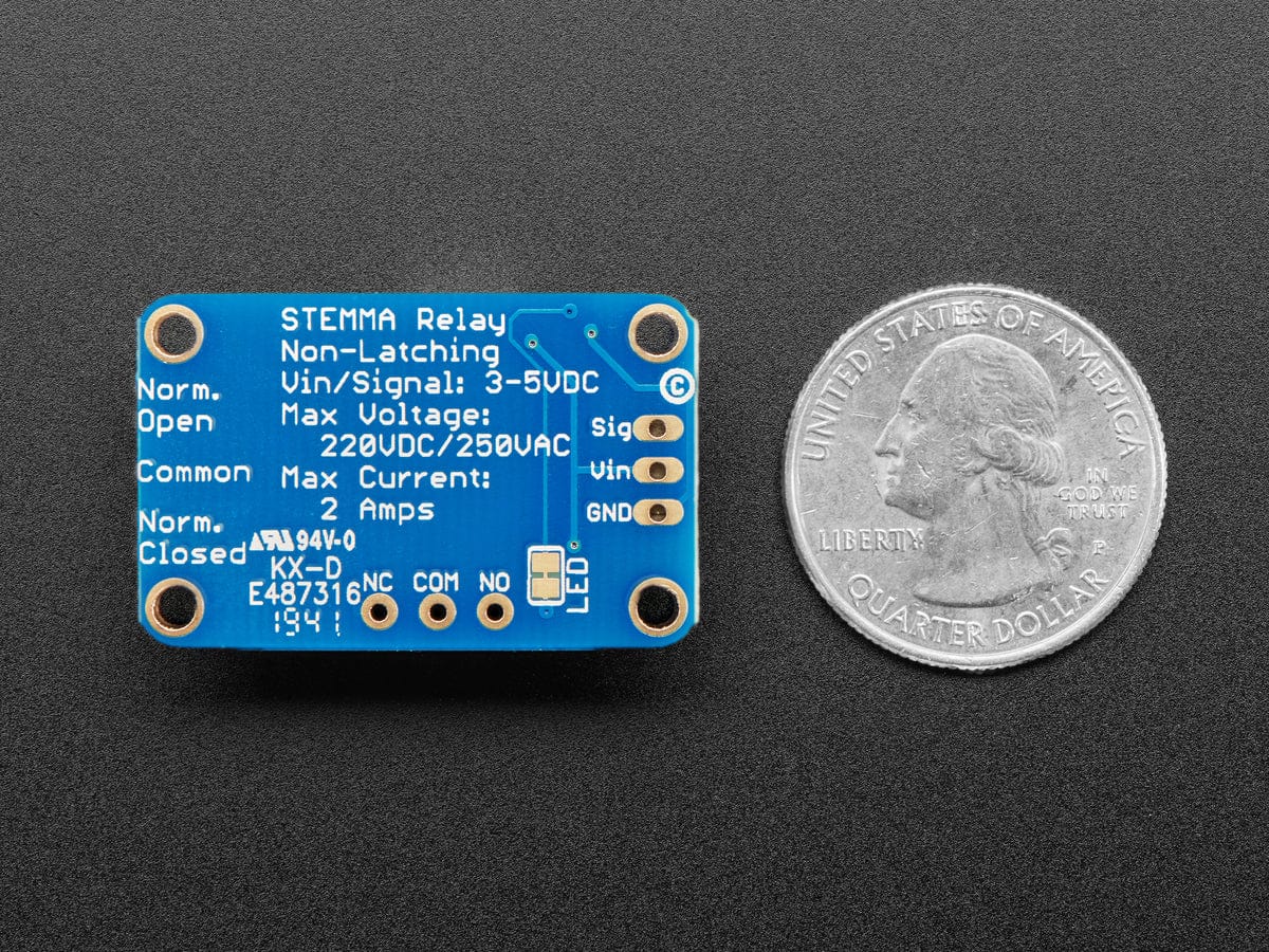 Adafruit STEMMA Non-Latching Mini Relay by Adafruit - The Pi Hut