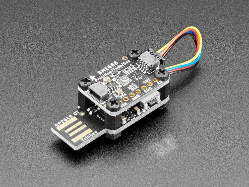 Adafruit Trinkey QT2040 - RP2040 USB Key with Stemma QT by Adafruit - The Pi Hut