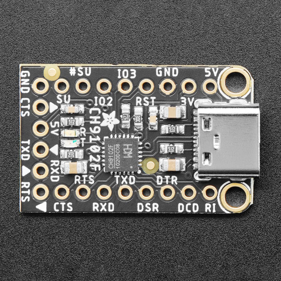 Adafruit WCH CH9102F Friend - USB to Serial Converter by Adafruit - The Pi Hut