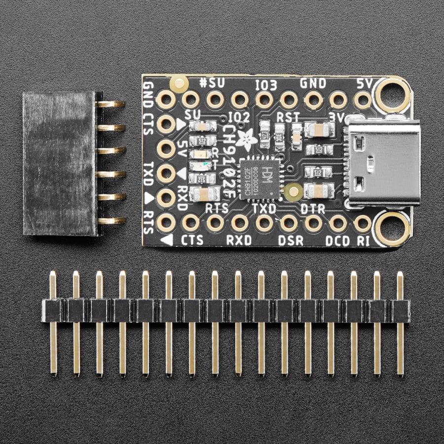 Adafruit WCH CH9102F Friend - USB to Serial Converter by Adafruit - The Pi Hut