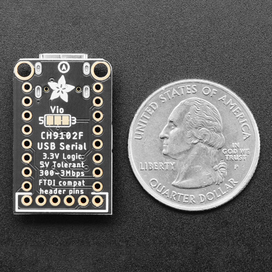 Adafruit WCH CH9102F Friend - USB to Serial Converter by Adafruit - The Pi Hut