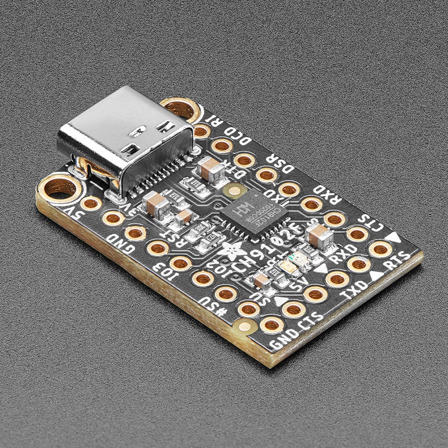 Adafruit WCH CH9102F Friend - USB to Serial Converter by Adafruit - The Pi Hut