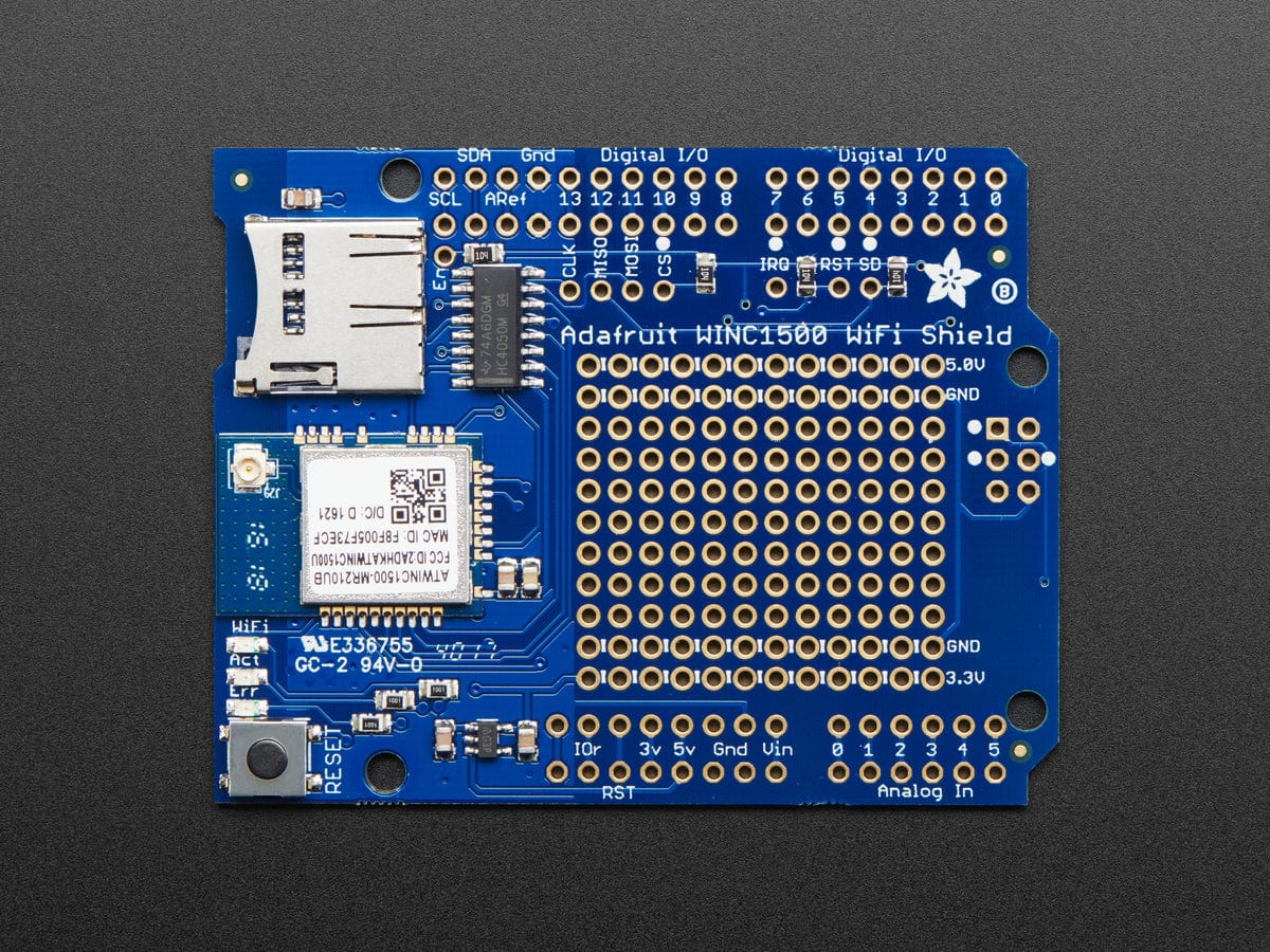 Adafruit WINC1500 WiFi Shield with uFL Connector by Adafruit - The Pi Hut
