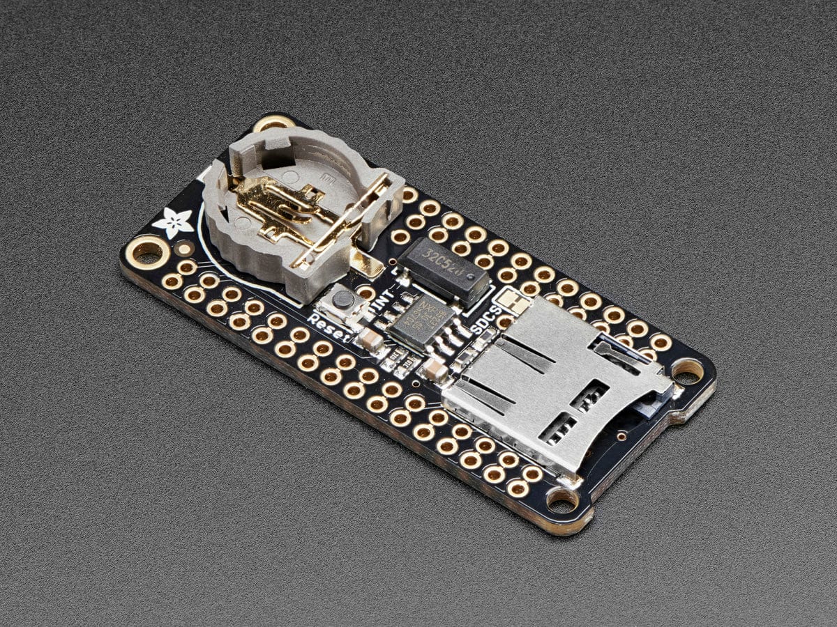 Adalogger FeatherWing - RTC + SD Add-on For All Feather Boards by Adafruit - The Pi Hut