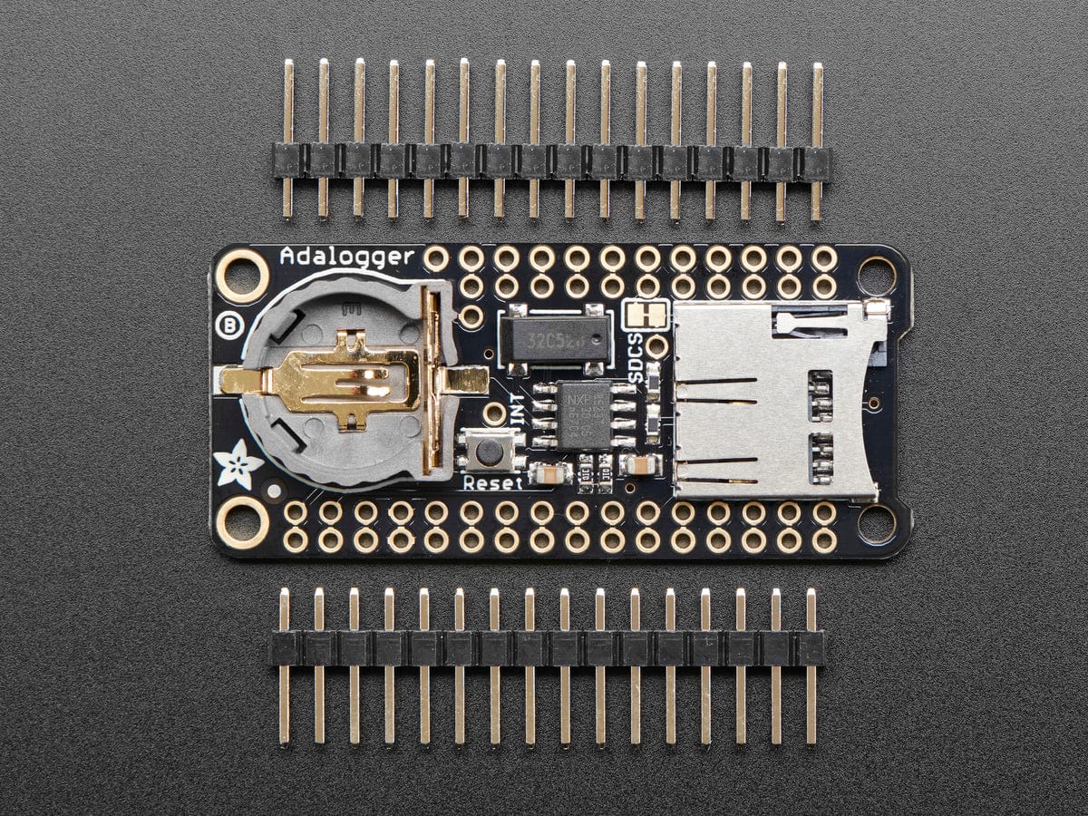 Adalogger FeatherWing - RTC + SD Add-on For All Feather Boards by Adafruit - The Pi Hut
