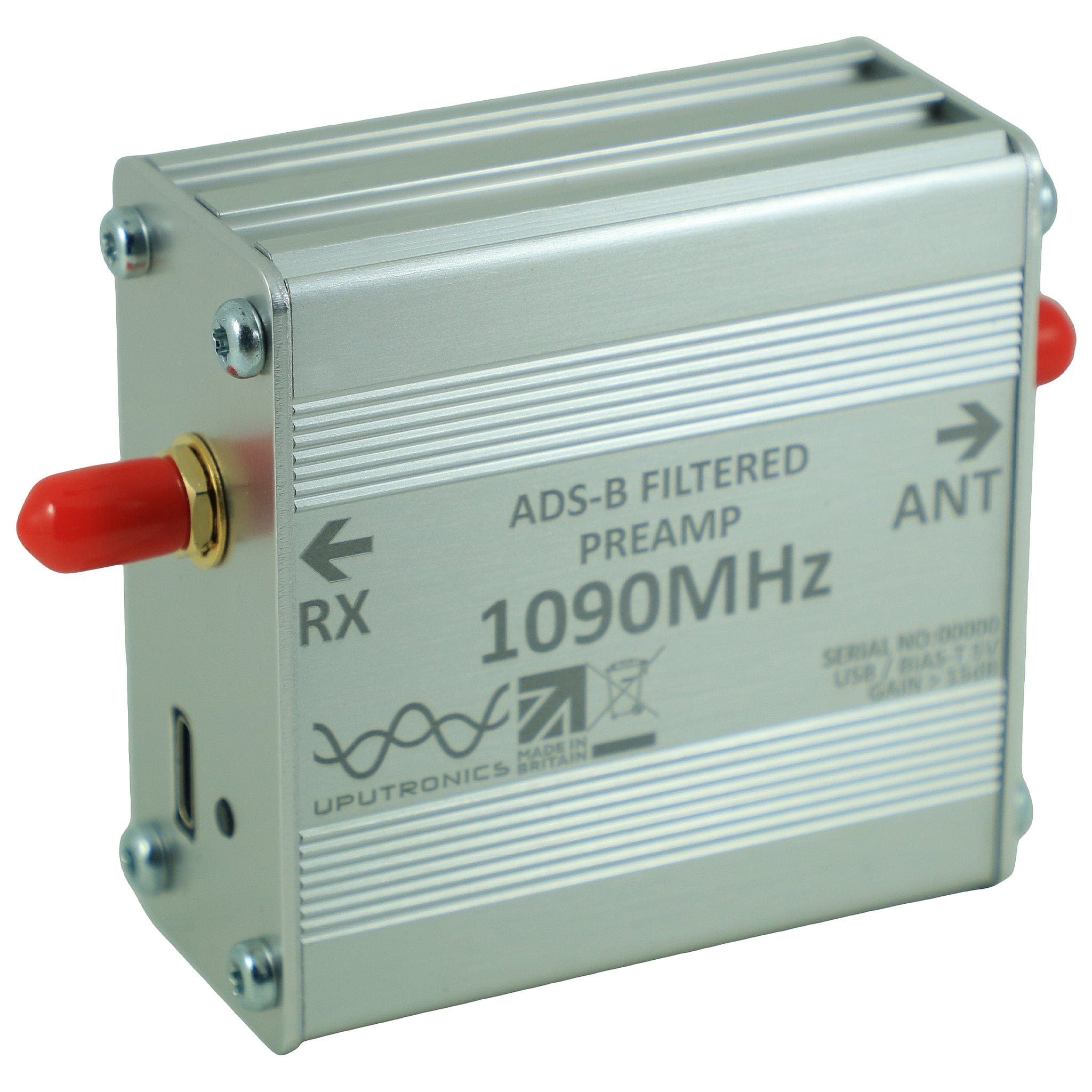 ADS-B 1090MHz Filtered Preamplifier - The Pi Hut