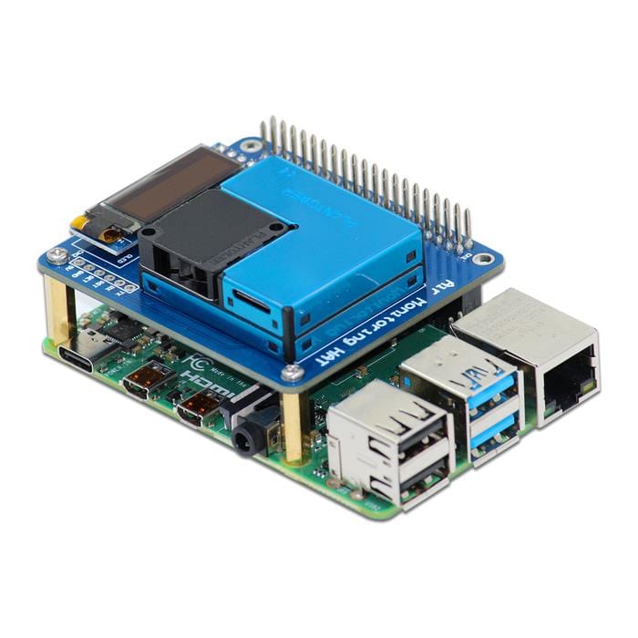 Air Monitoring HAT for Raspberry Pi (PMSA003) by SBC - The Pi Hut