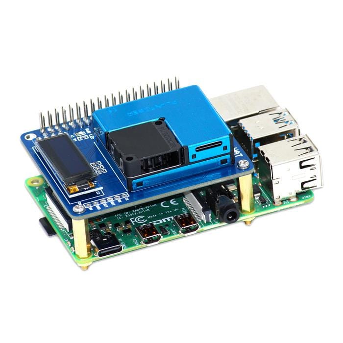 Air Monitoring HAT for Raspberry Pi (PMSA003) by SBC - The Pi Hut