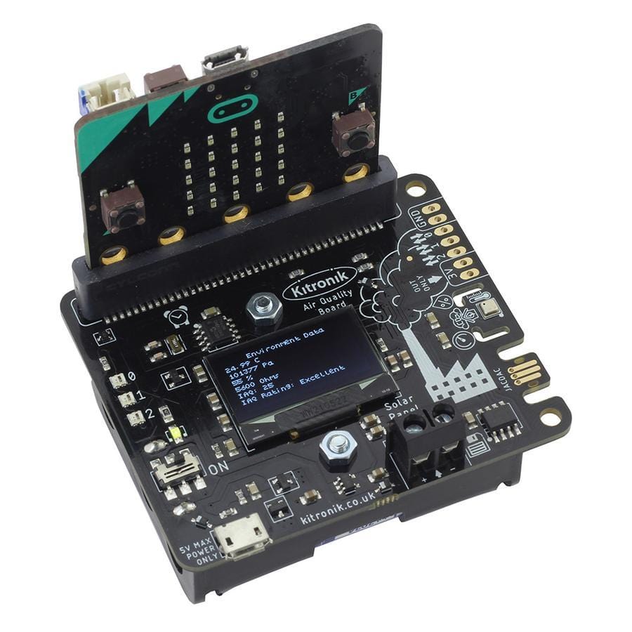 Air Quality and Environmental Board for micro:bit by Kitronik - The Pi Hut