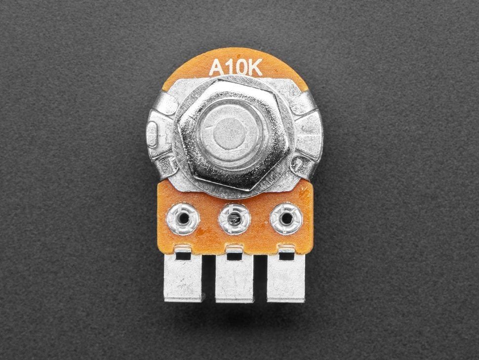 Alpha Dual-Gang 16mm Right-angle PC Mount - 10K Audio (RV16A01F-41-15R1-A10K-30H4) by Alpha - The Pi Hut