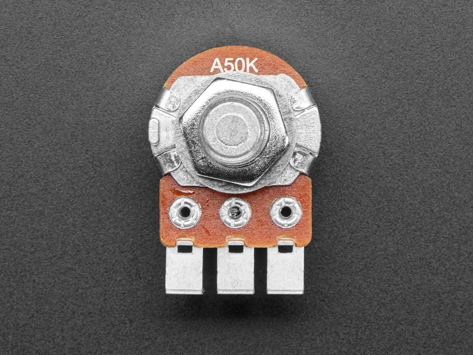 Alpha Dual-Gang 16mm Right-angle PC Mount - 50K Audio (RV16A01F-41-15R1-50K-30H4) by Alpha - The Pi Hut