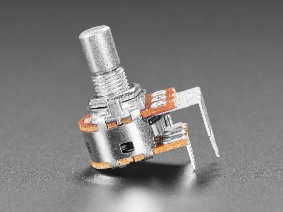 Alpha Dual-Gang 16mm Right-angle PC Mount - 50K Audio (RV16A01F-41-15R1-50K-30H4) by Alpha - The Pi Hut