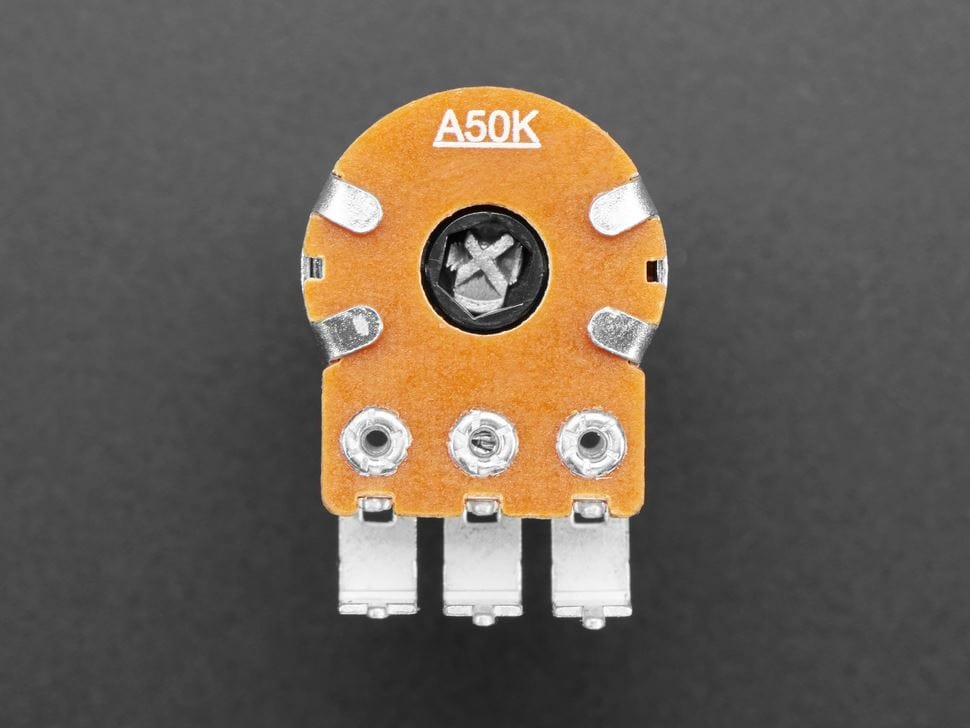 Alpha Dual-Gang 16mm Right-angle PC Mount - 50K Audio (RV16A01F-41-15R1-50K-30H4) by Alpha - The Pi Hut